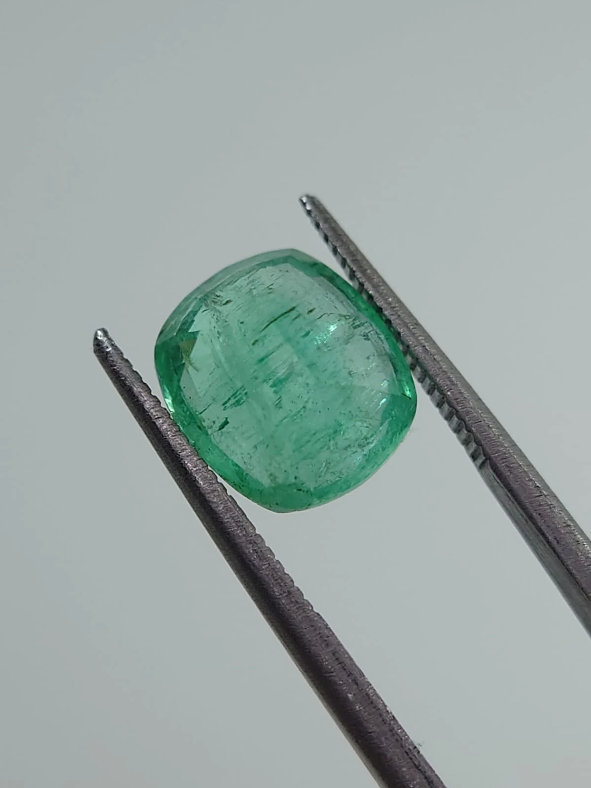 3.7ct Natural Emerald  Loose Gemstone From Panjshir Afghanistan — view 2